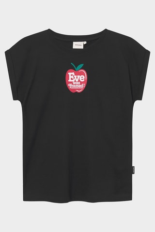 T-shirt slim em algodão biológico - Preto