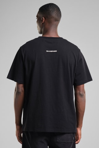 T-shirt em algodão biológico - Preto