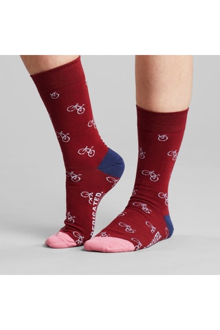 Meias em algodão biológico - Bordô