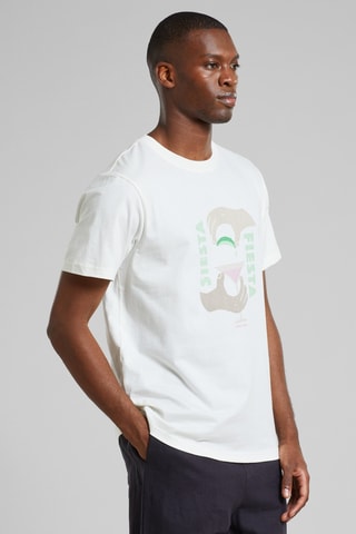 T-shirt regular em algodão biológico - Branco