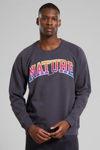 Sweat em algodão biológico - Cinzento-escuro