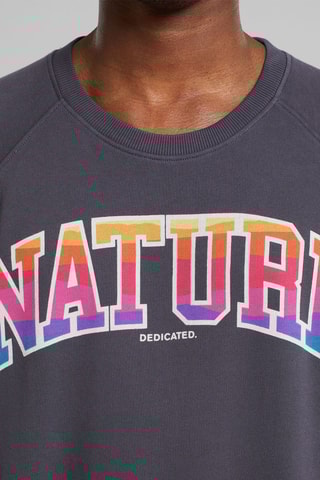 Sweat em algodão biológico - Cinzento-escuro