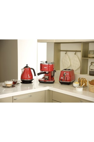 Cafetière Icona Vintage - Café moulu - 1,4 l - 1100 W - Rouge