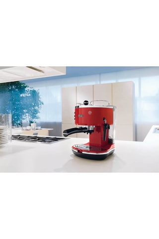 Cafetière Icona Vintage - Café moulu - 1,4 l - 1100 W - Rouge