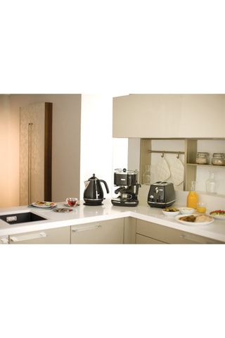 Cafetière Icona Vintage - Café moulu - 1,4 l - 1100 W - Noir