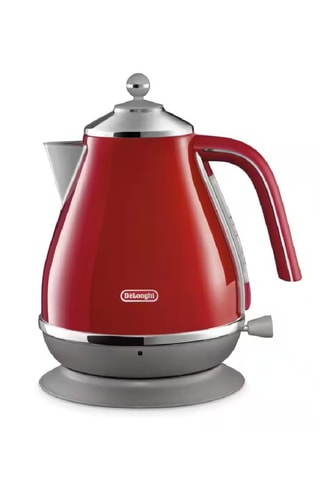 Bouilloire sans fil en acier inoxydable Icona Capitals - 1,7 l - 2000 W - Rouge
