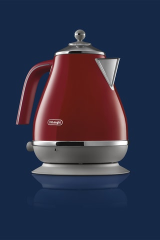 Bouilloire sans fil en acier inoxydable Icona Capitals - 1,7 l - 2000 W - Rouge