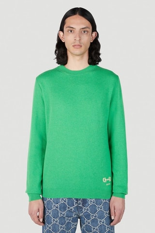 Jersey de cachemir Horsebit  -  Gucci - Verde