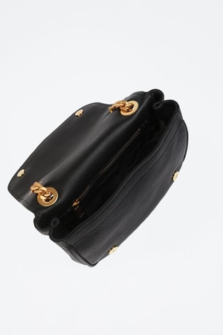 Bandolera de piel  -  Moschino - Negro
