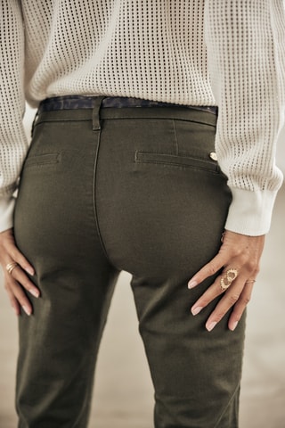 Pantalon slim 7/8 Claudia Felicita - Vert