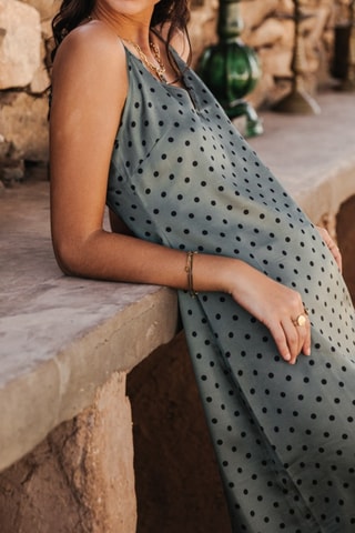 Robe Renelle Dots - Vert