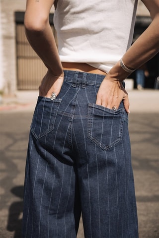 Jean wide legs - Bleu