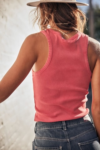 Débardeur Doriane Rib - Rouge