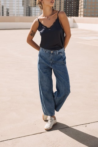 Jean wide legs - Bleu