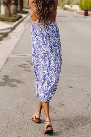 Robe Mia Zebrure - Bleu