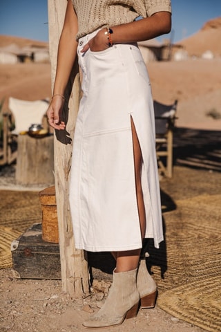 Jupe Carla Andalousia - Blanc