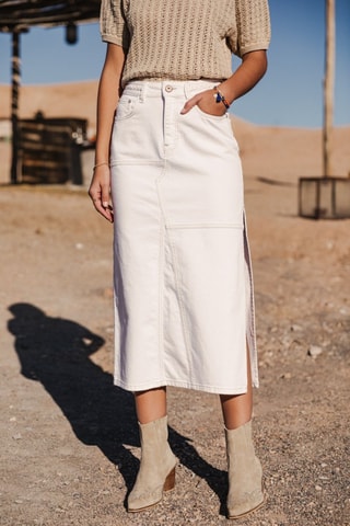 Jupe Carla Andalousia - Blanc