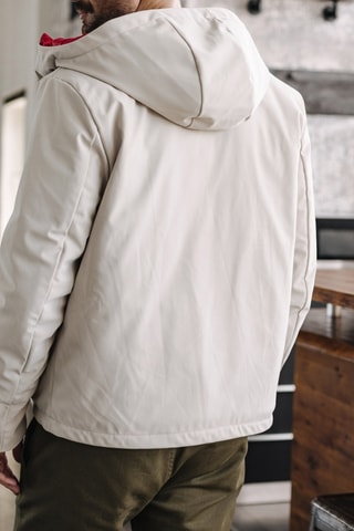 Veste imperméable à capuche Belleau - Blanc