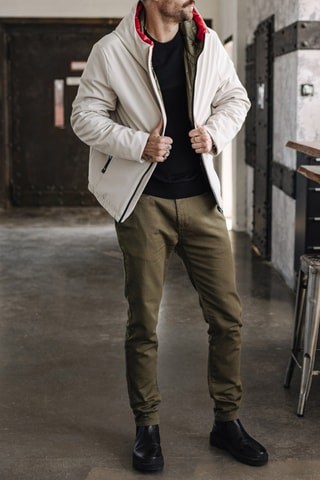 Veste imperméable à capuche Belleau - Blanc