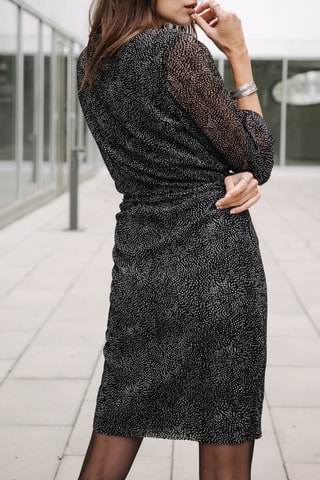 Robe Regate Plumetis - Noir