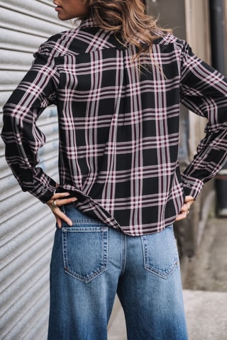 Chemisier Tickya Plaid - Noir
