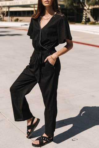 Combinaison Lisanne Plain Color - Noir