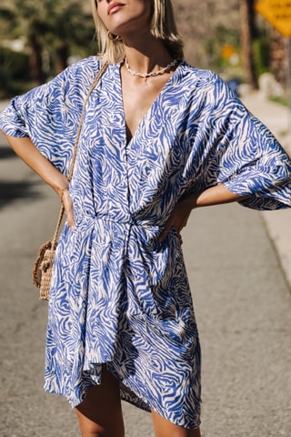 Robe Roza Zebrure - Bleu