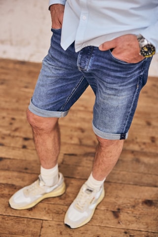 Short en jean - Bleu