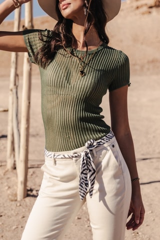 T-shirt Toranne Rib - Vert