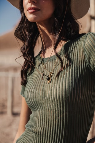 T-shirt Toranne Rib - Vert