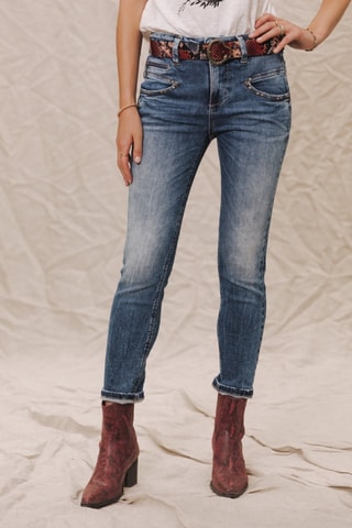 Jean Alexa High Waist Cropped S-SDM - Bleu