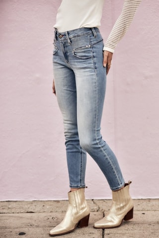 Jean Alexa High Waist Cropped S-SDM - Bleu