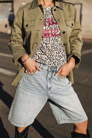 Bermuda en jean - Bleu