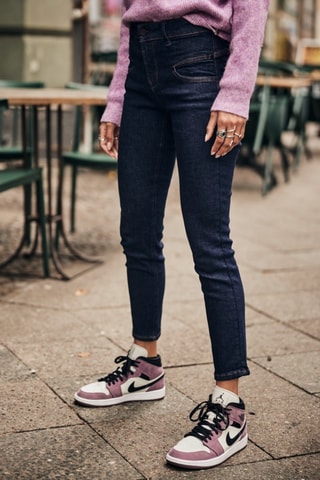 Jean Alexa High Waist Cropped S-SDM - Bleu