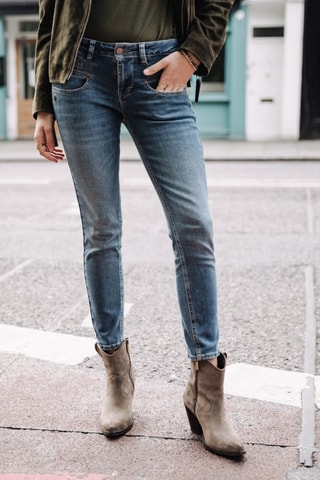 Jean Alexa Cropped S-SDM - Bleu