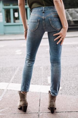 Jean Alexa Cropped S-SDM - Bleu