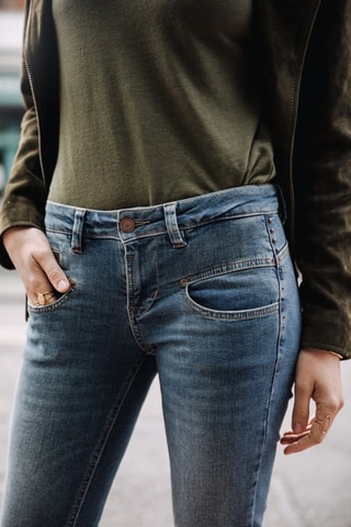 Jean Alexa Cropped S-SDM - Bleu