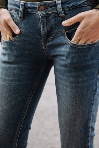 Jean Alexa Cropped S-SDM - Bleu