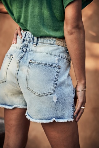 Short Jade Denim - Bleu