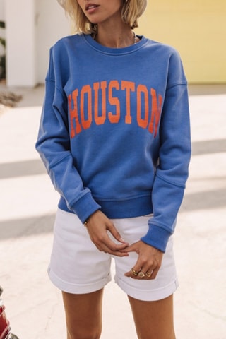 Sweat Solene Print Houston - Bleu