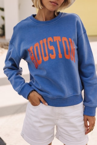 Sweat Solene Print Houston - Bleu
