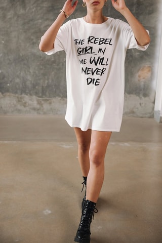 Robe t-shirt - Noir et blanc