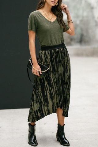 T-shirt en lin Tressia Gemstone - Vert