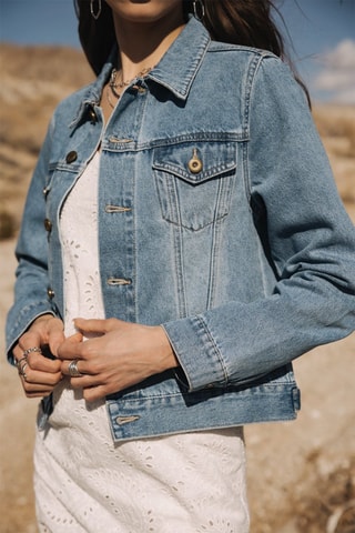 Veste en jean - Bleu