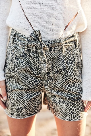 Short Jade Serpento - Blanc, noir et vert