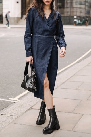 Robe Iris Denim - Bleu