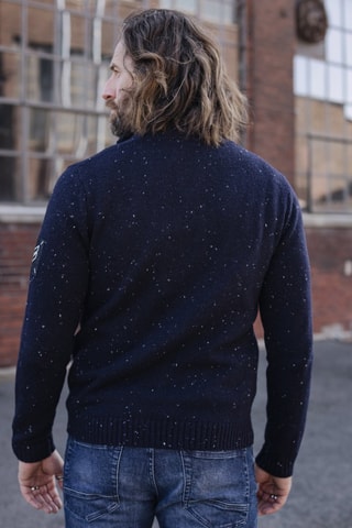 Pull en laine Franky Dragon - Bleu