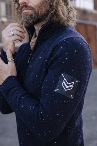 Pull en laine Franky Dragon - Bleu