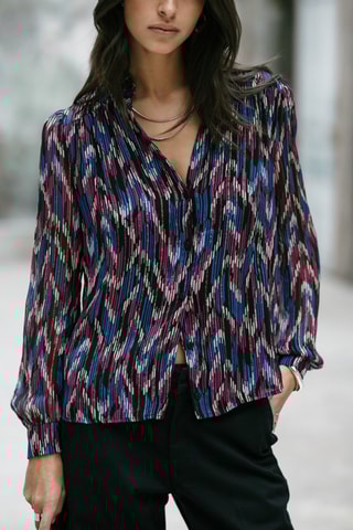 Blouse Boeme Funky Wood - Noir