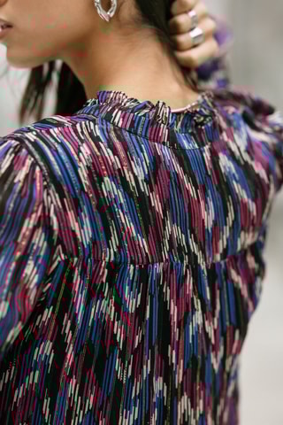 Blouse Boeme Funky Wood - Noir